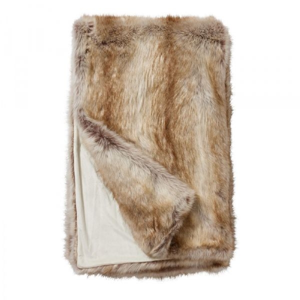 Picture of BLONDE 60X60 FAUX FUR THROW