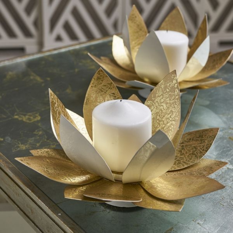 Picture of LOTUS CANDLEHOLDERS SET