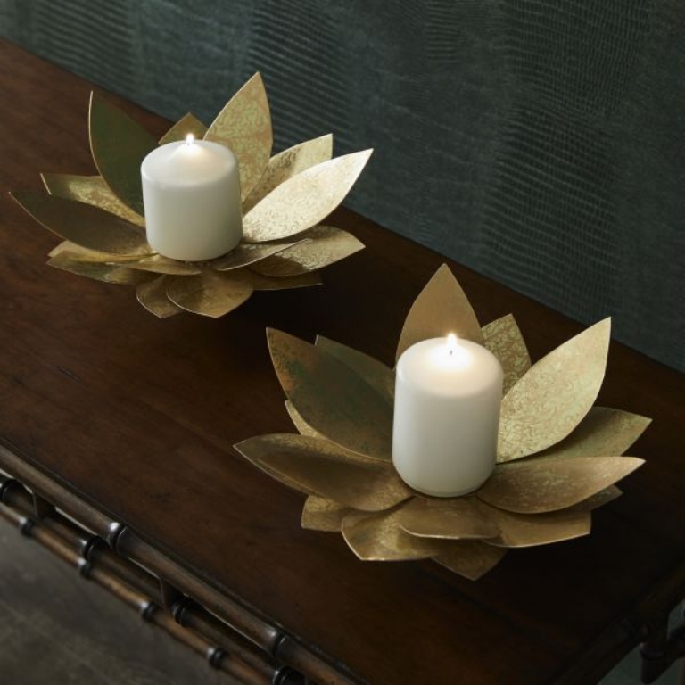 Picture of LOTUS CANDLEHOLDERS SET
