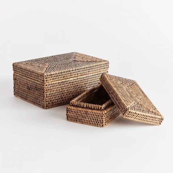 BURMA RATTAN BOXES | Adcock Furniture & Design