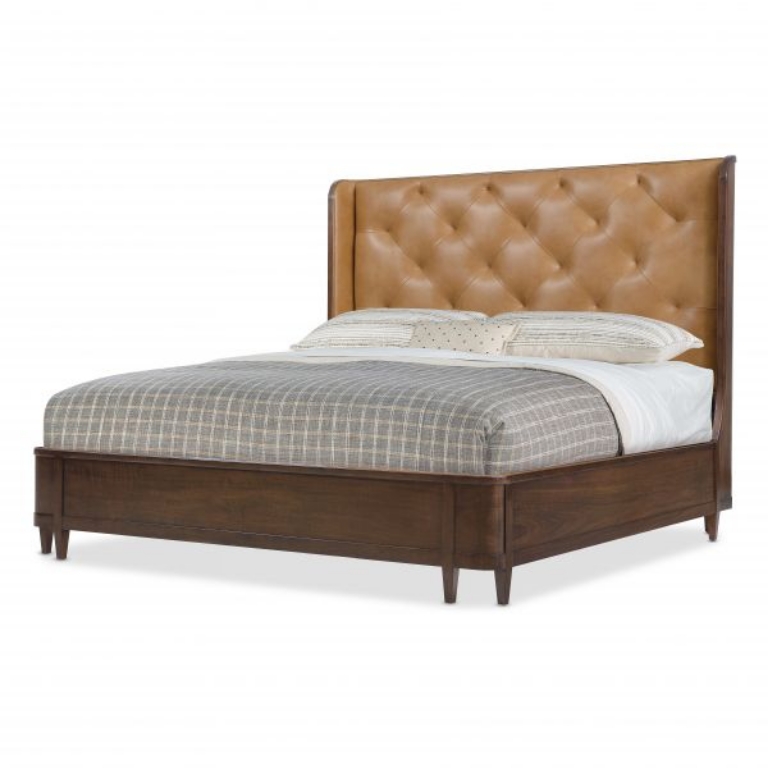 Picture of ARCHIVES KING LEATHER BED