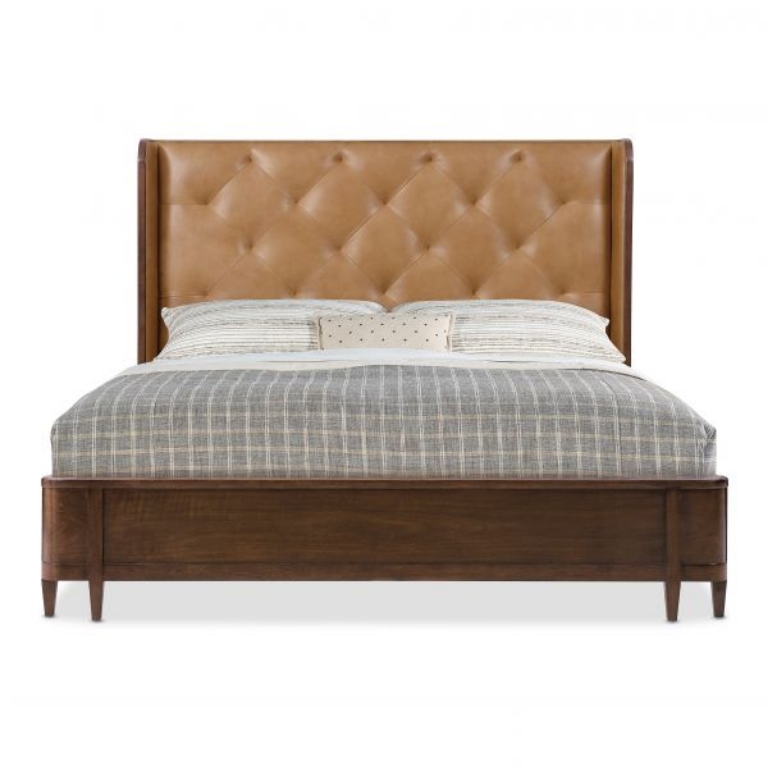 Picture of ARCHIVES QUEEN LEATHER BED