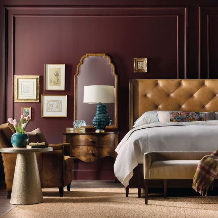 Picture of ARCHIVES QUEEN LEATHER BED