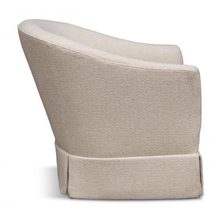 Picture of CURLY COTTON SWIVEL CHAIR