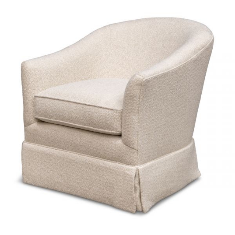 Picture of CURLY COTTON SWIVEL CHAIR