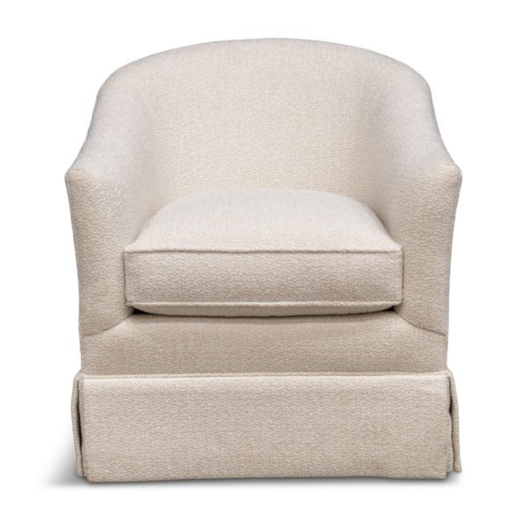 Picture of CURLY COTTON SWIVEL CHAIR