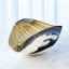 Picture of PLEATED AMBER LARGE BOWL