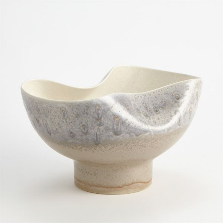 Picture of CREAM RISES DENTED BOWL