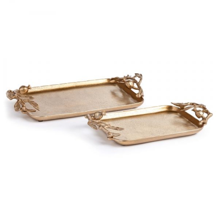 Picture of POMEGRANATE BRANCH TRAY SET