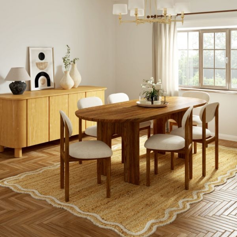 Picture of SCALLOP NATURAL RUG