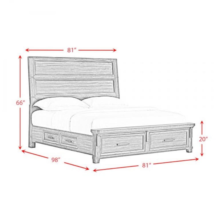 Picture of COLORADO CITY KING STORAGE BED