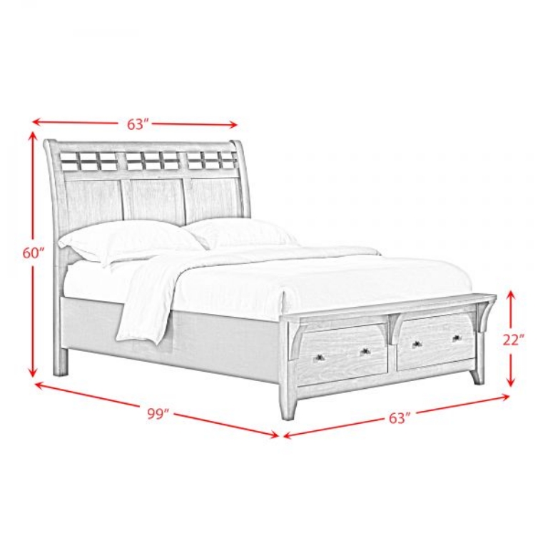 Picture of GAGE QUEEN STORAGE BED