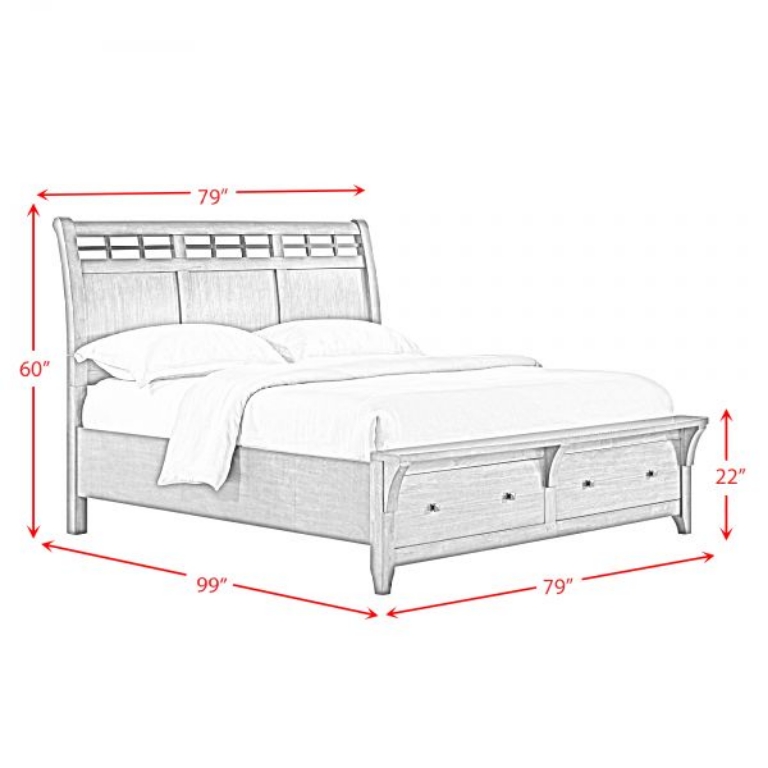 Picture of GAGE KING STORAGE BED