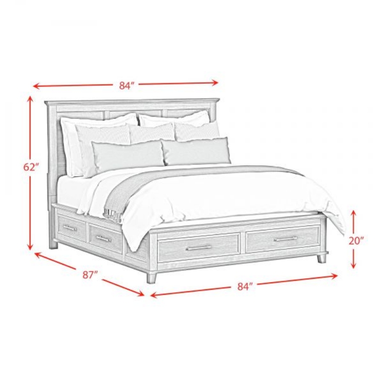 Picture of CANTERBURY KING STORAGE BED