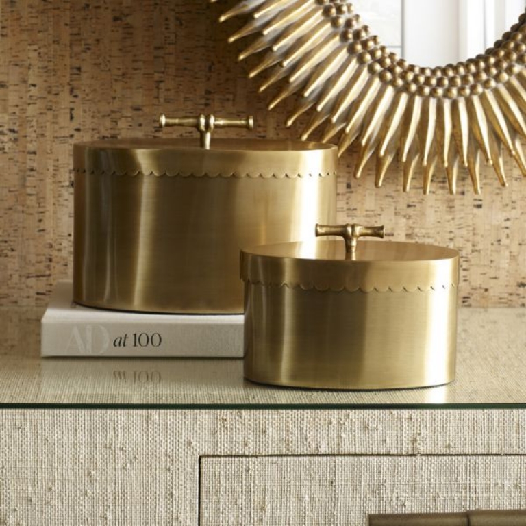 Picture of BUTTERCUP SMALL BRASS BOX