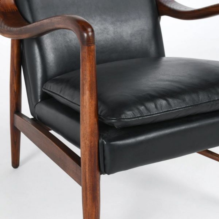 Picture of KIANNAH JET BLACK CLUB CHAIR