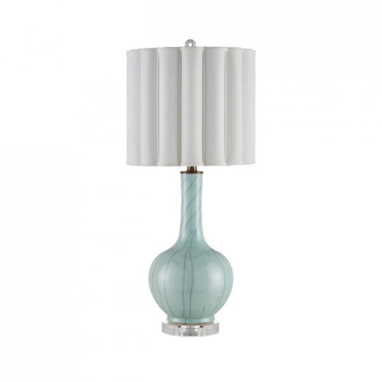 Picture of CELADON CRACKLE TABLE LAMP