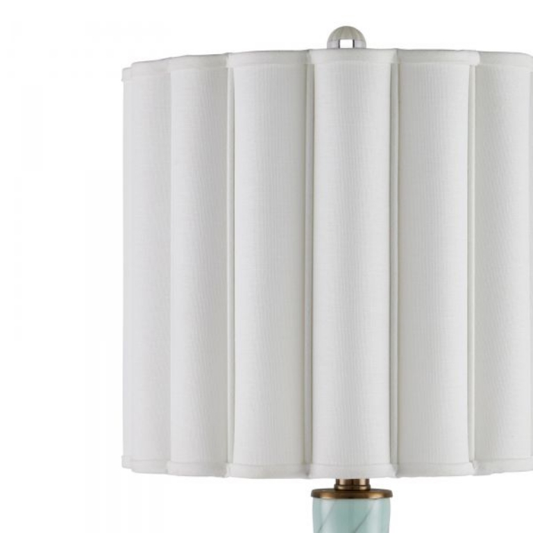 Picture of CELADON CRACKLE TABLE LAMP