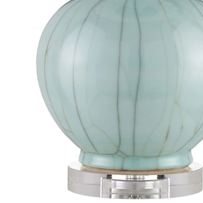 Picture of CELADON CRACKLE TABLE LAMP