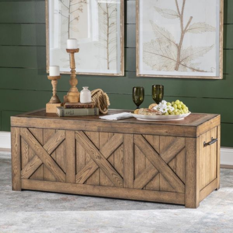 Picture of VINTAGE MARKET CAPTAIN'S TRUNK