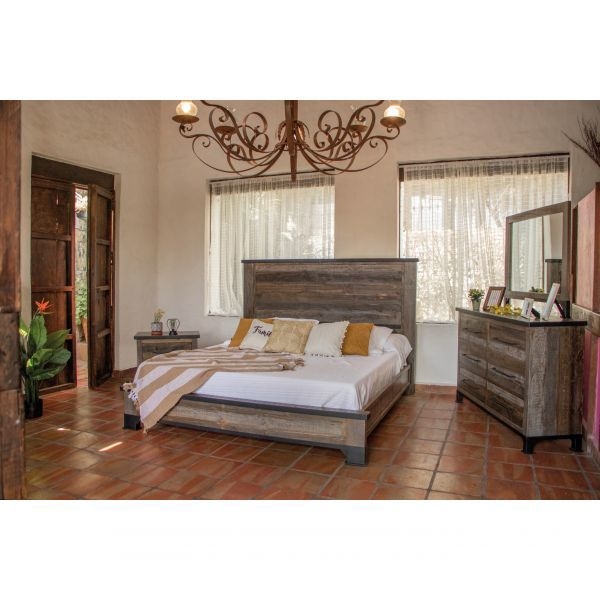Picture of ANTIQUE GRAY KING BEDROOM GROUP