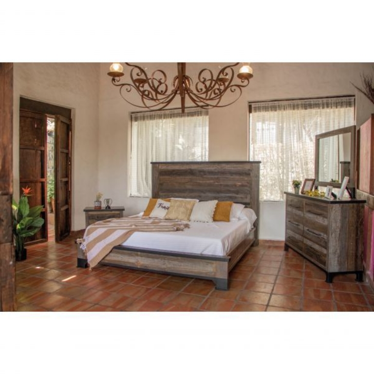 Picture of ANTIQUE GRAY KING BEDROOM GROUP