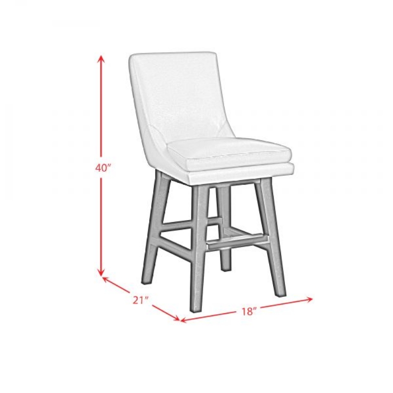 Picture of VILLANOVA PEWTER COUNTER STOOL