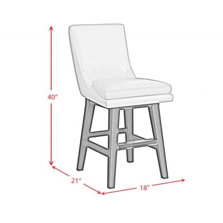 Picture of VILLANOVA PEWTER COUNTER STOOL