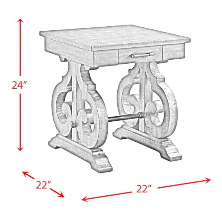 Picture of STONE SQUARE SIDE TABLE