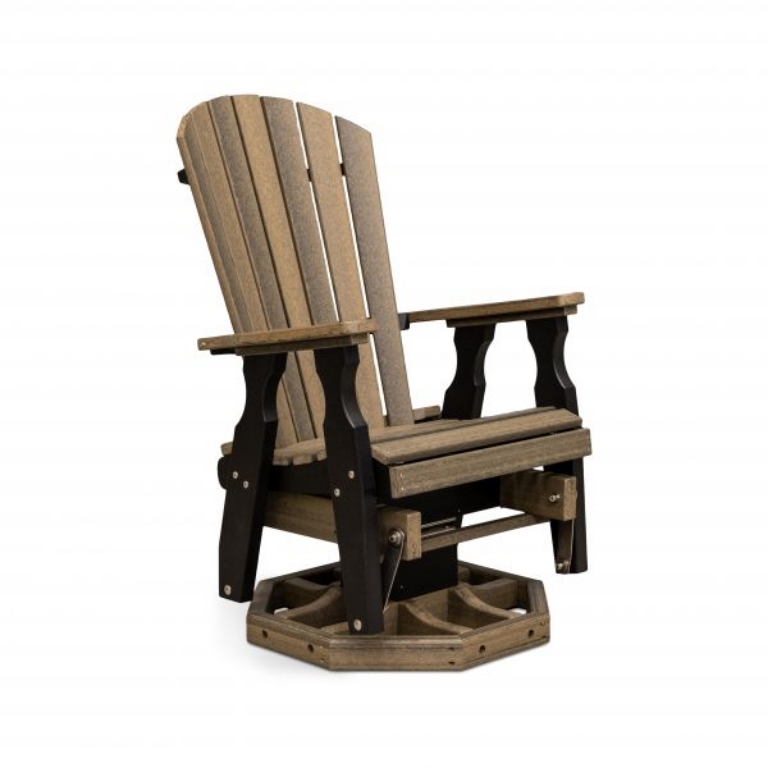 Picture of BARNWOOD FANBACK SWIVEL GLIDER