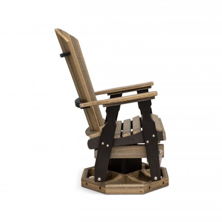 Picture of BARNWOOD FANBACK SWIVEL GLIDER