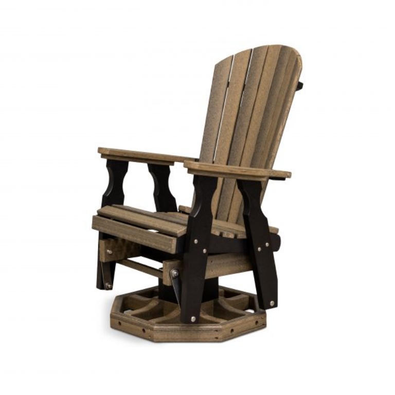 Picture of BARNWOOD FANBACK SWIVEL GLIDER