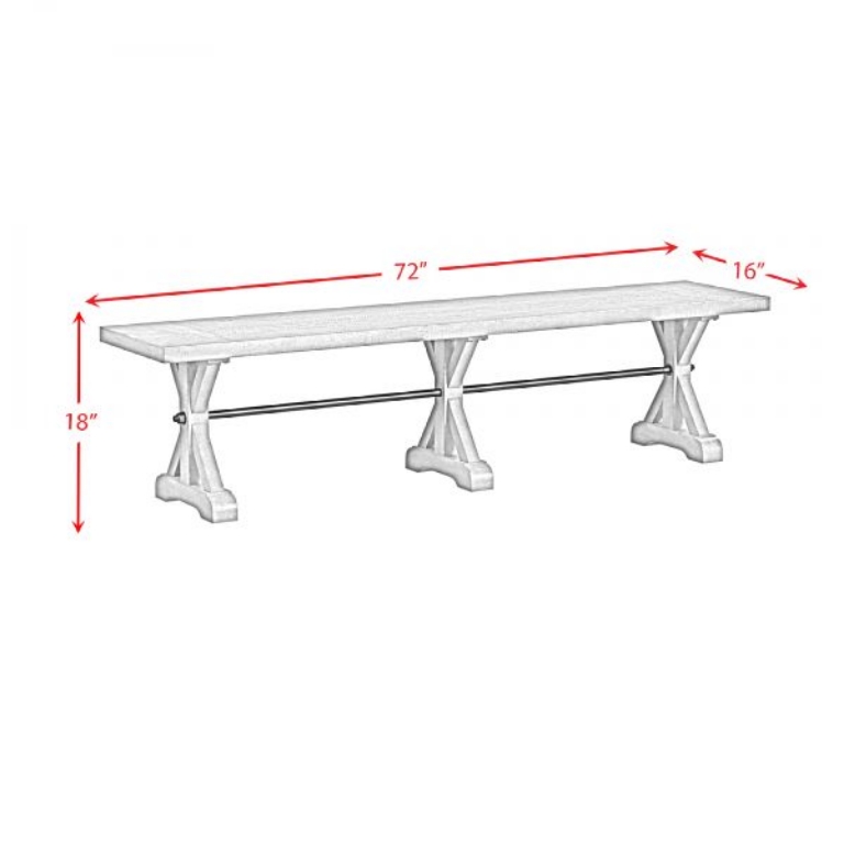 Picture of YELLOWSTONE DINING BENCH