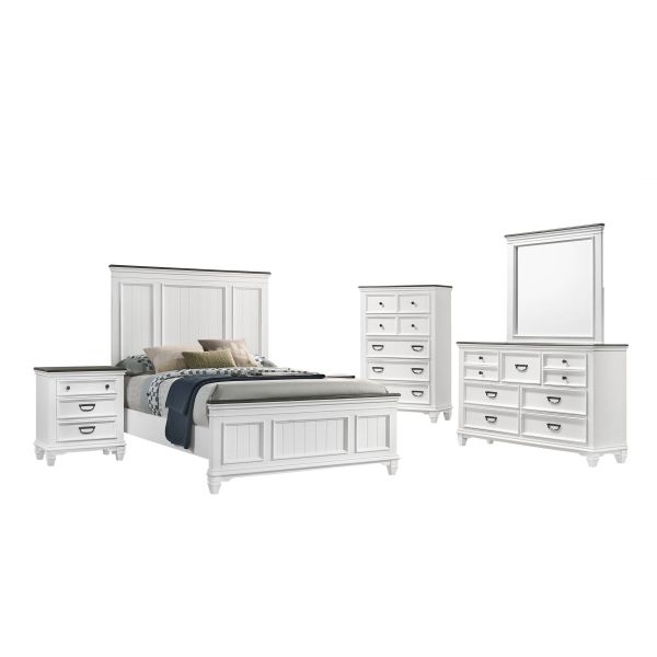 Picture of LANDMARK  WHITE QUEEN BEDROOM GROUP