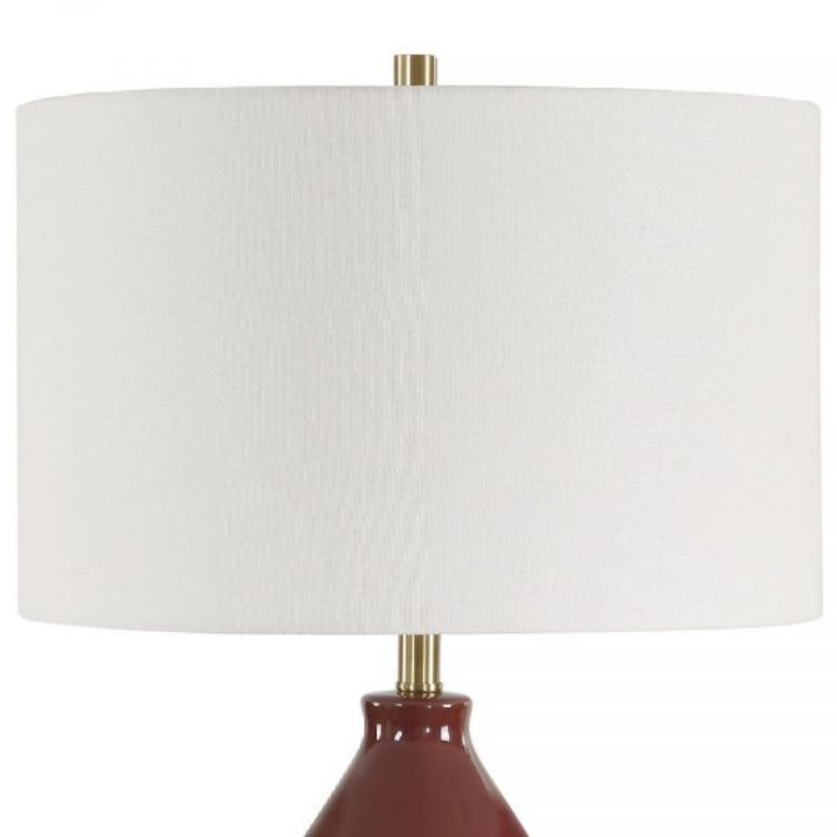 Picture of GOURD BURGUNDY TABLE LAMP