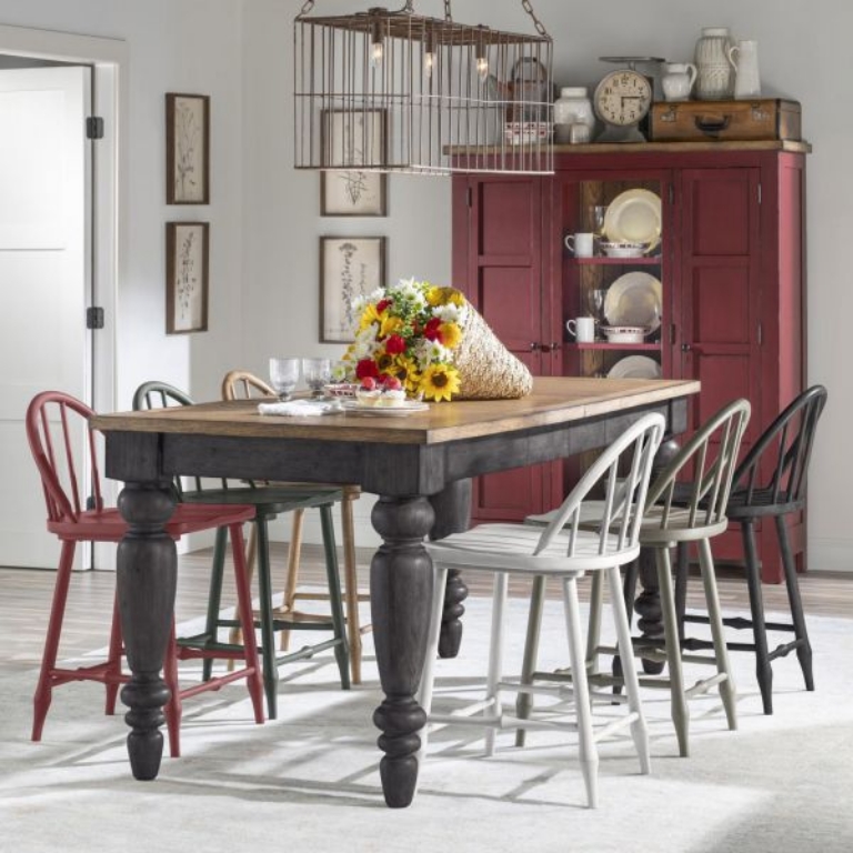 Picture of VINTAGE MARKET KETTLE BLACK WINDSOR COUNTER STOOL