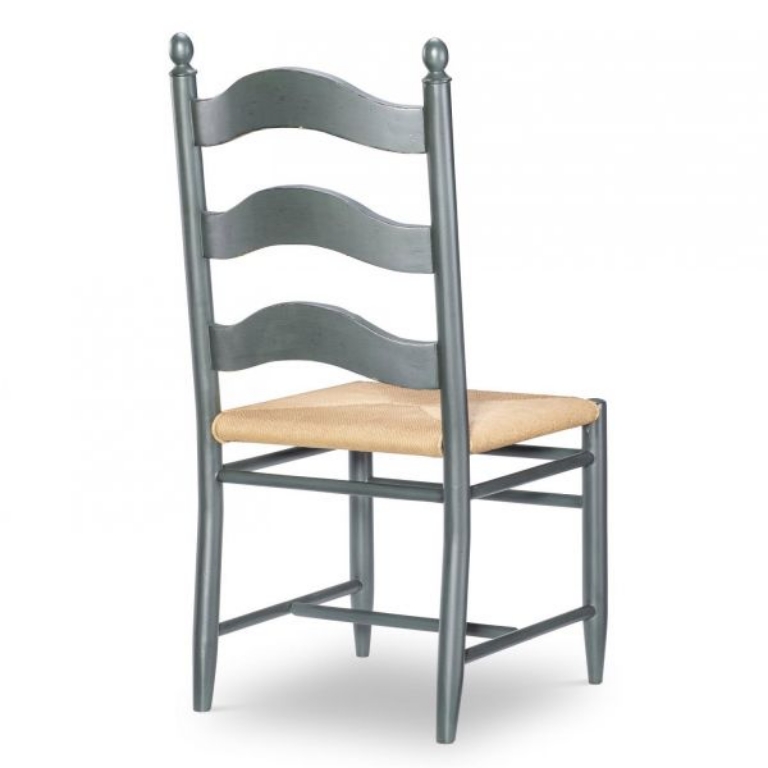 Picture of VINTAGE MARKET MALLARD GREEN LADDER BACK SIDE CHAIR