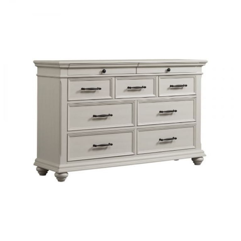 Picture of ANTIQUE WHITE SLATER DRESSER