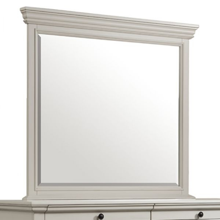 Picture of ANTIQUE WHITE SLATER MIRROR