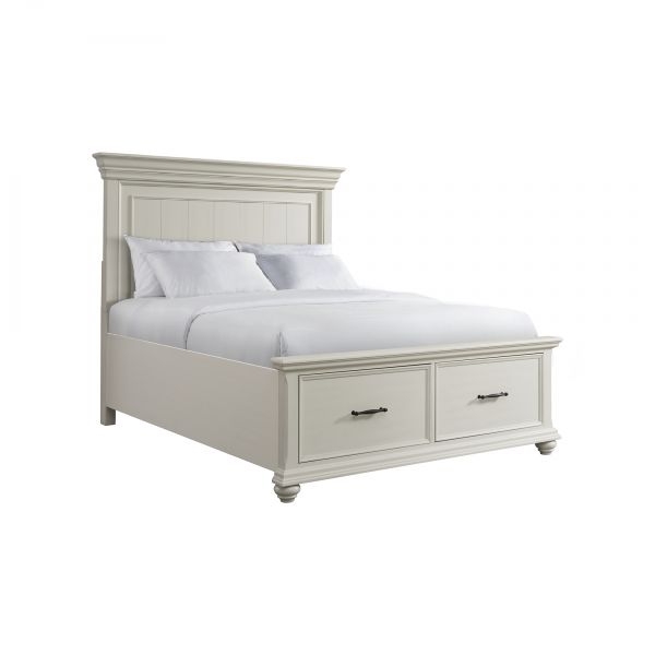 Picture of WHITE SLATER QUEEN STORAGE BED